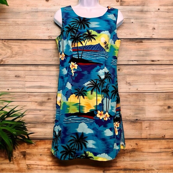 Pacific Legend Dresses & Skirts - Pacific Legend Dress. Made in Hawaii. 100% Cotton. Size M. Palm Trees. Ocean.